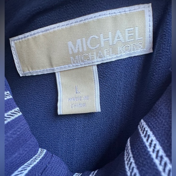 MICHAEL Michael Kors Striped Navy and White Jumpsuit - Picture 2 of 2